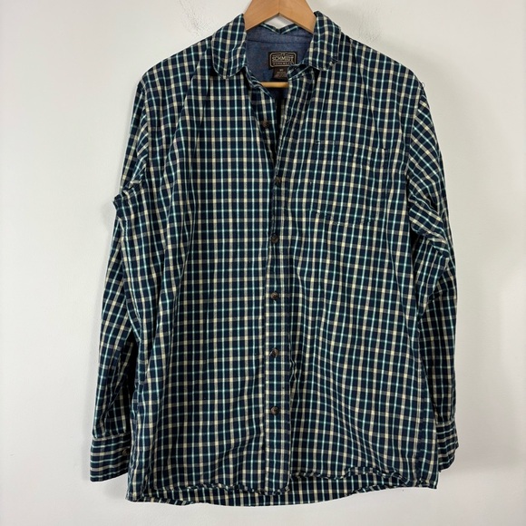 Schmidt Other - Schmidt Long Sleeve Button Up Mens M Check Plaid Collared Classic Durable Cotton